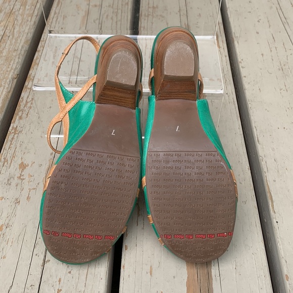 Green leather retro shoe Ella Miz Mooz - Picture 12 of 12